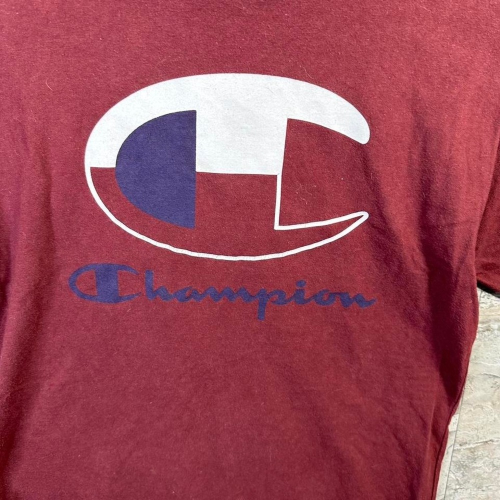 Burgundy Champion cotton tee Men's‎ Small - Picture 2 of 5